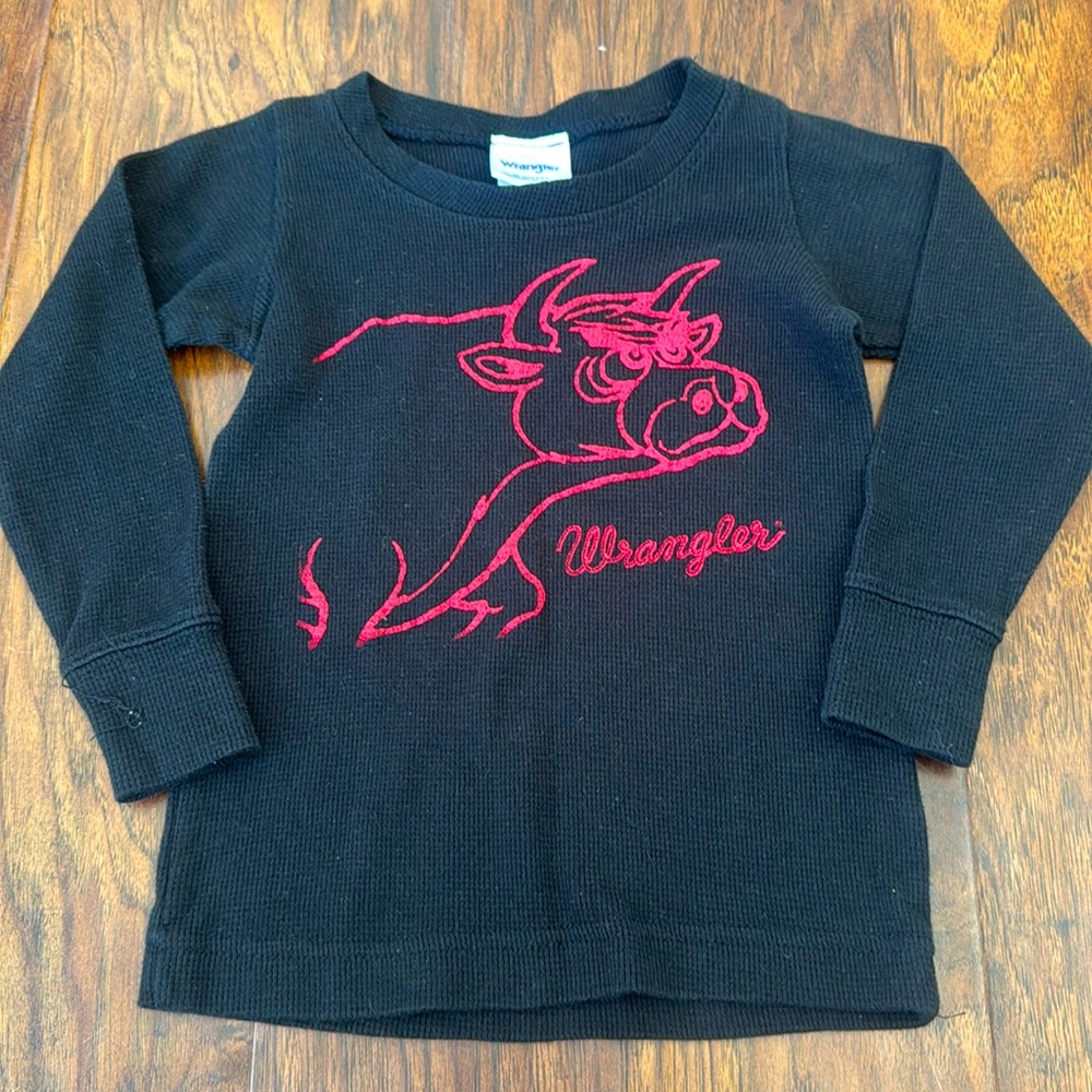 WRANGLER black waffle knit, boys toddler 3T